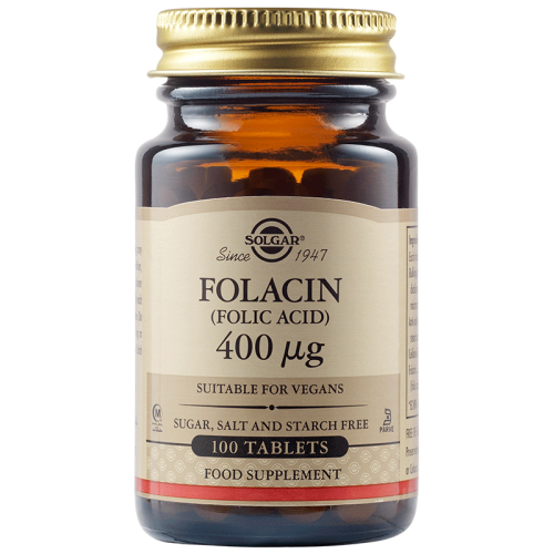 FOLACIN FOLIC ACID 400 mcg от Solgar - 100 tablets